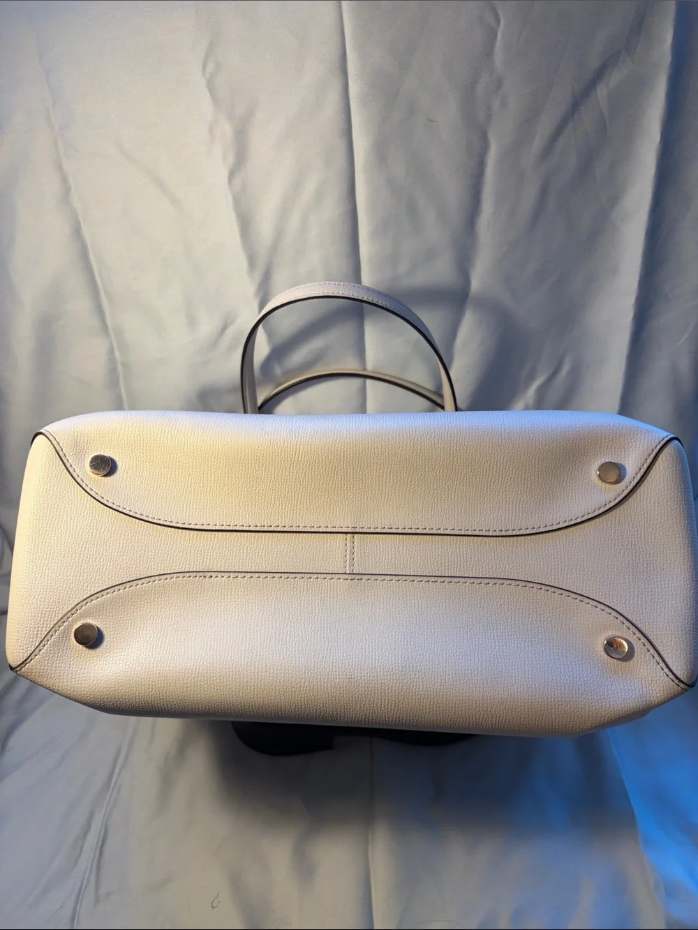 Kate Spade Cream Leather 13” Laptop Work Tote with dust bag
